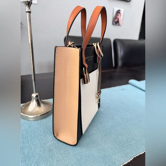 Marc Jacobs Mini Grind Colorblock Leather Tote Crossbody Bag. - Picture 5 of 11